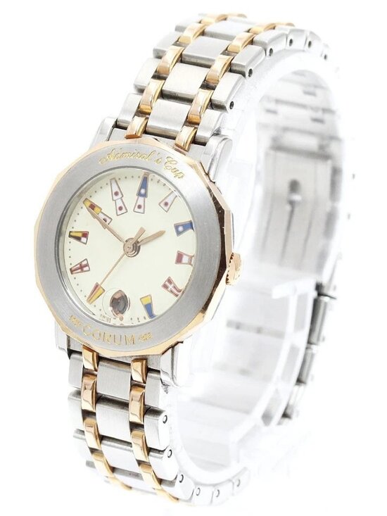 CORUM Admirals cup 39.130.24V585 Date beige Dial Quartz Ladies Watch_955471 main image 2